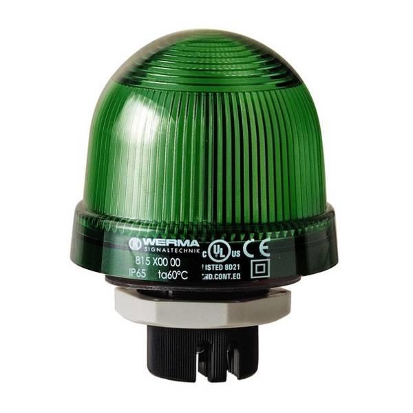 817.200.55 Werma  XenonStrobe 817  24vDC 4:GREEN 2J 1Hz IP65 Panel Mount